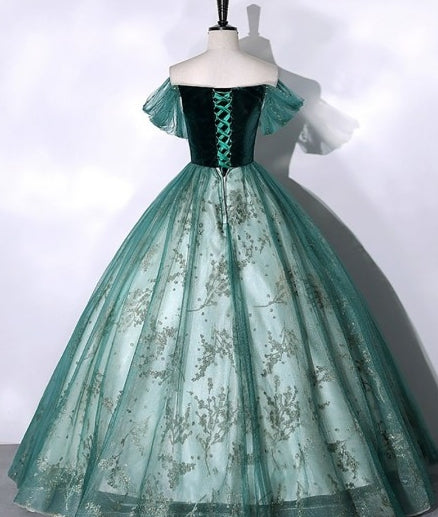 Classic Tulle With Bling Sequined Long Prom Dress